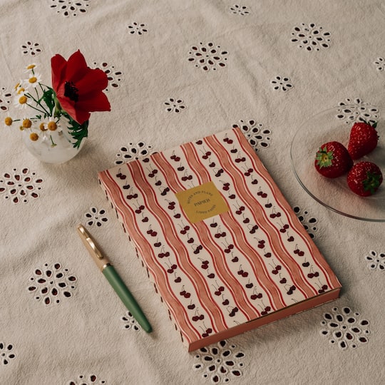 Papier 6" x 8.25" Cherry Wave Softcover Lined Notebook
